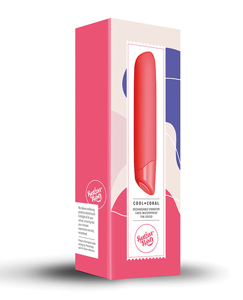 SugarBoo Cool Coral Rechargeable Vibrator - Coral by SugarBoo