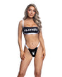 Playboy Bandeau Bikini Set - Black/White XS by Playboy by Roma
