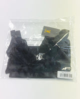 Playboy Bunny Charm Mesh Bralette w/Thong 2 pc Set - Black 1X by Playboy by Roma