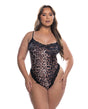 Fierce Lace Teddy - Leopard 1X/2X by Roma Confidential