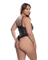 Fierce Lace Teddy - Leopard 1X/2X by Roma Confidential