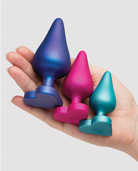 ROMP Luster Butt Plug Kit, Multi Color, 3 Sizes