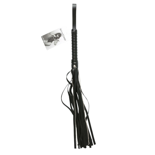 Sportsheets Crystal Whip - Black - SS100-41