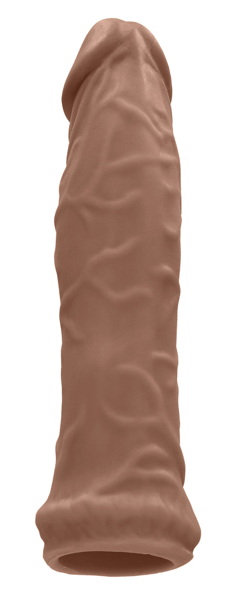 Shots 6-Inch Penis Sleeve — Tan (6.38 in Insertable) - SH-REA105TAN