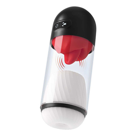 Nasstoys Delite Masturbator with Tongue Action, White - NW3261