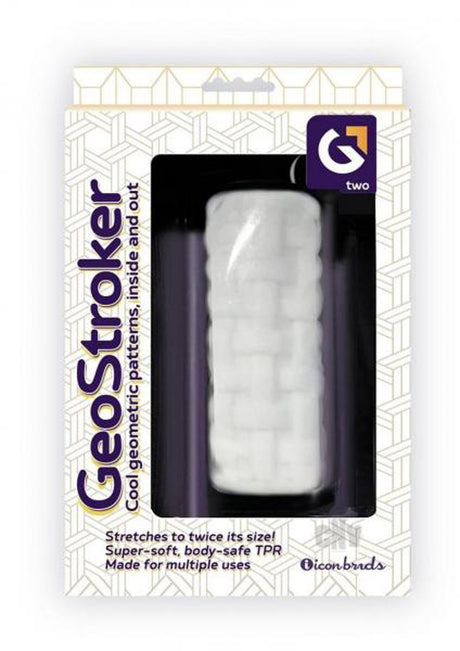 Icon Brands GeoStroker 2 Stroker — White, 5 in Length - IC3105