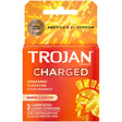 Paradise Marketing Trojan Charged Intensified Orgasmic Pleasure Condoms - 3 Pack - TJ95701