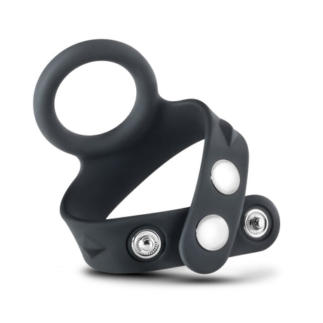 Blush Performance Vs6 Silicone Cock & Ball Strap — Black - BL-91715