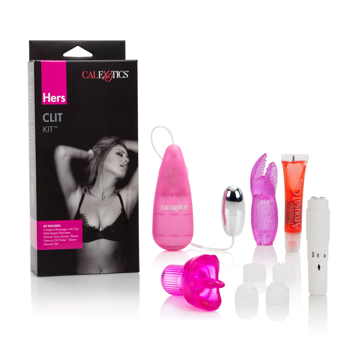 CalExotics Her Clit Kit — Arousal Gel & Two Massagers - SE1988403