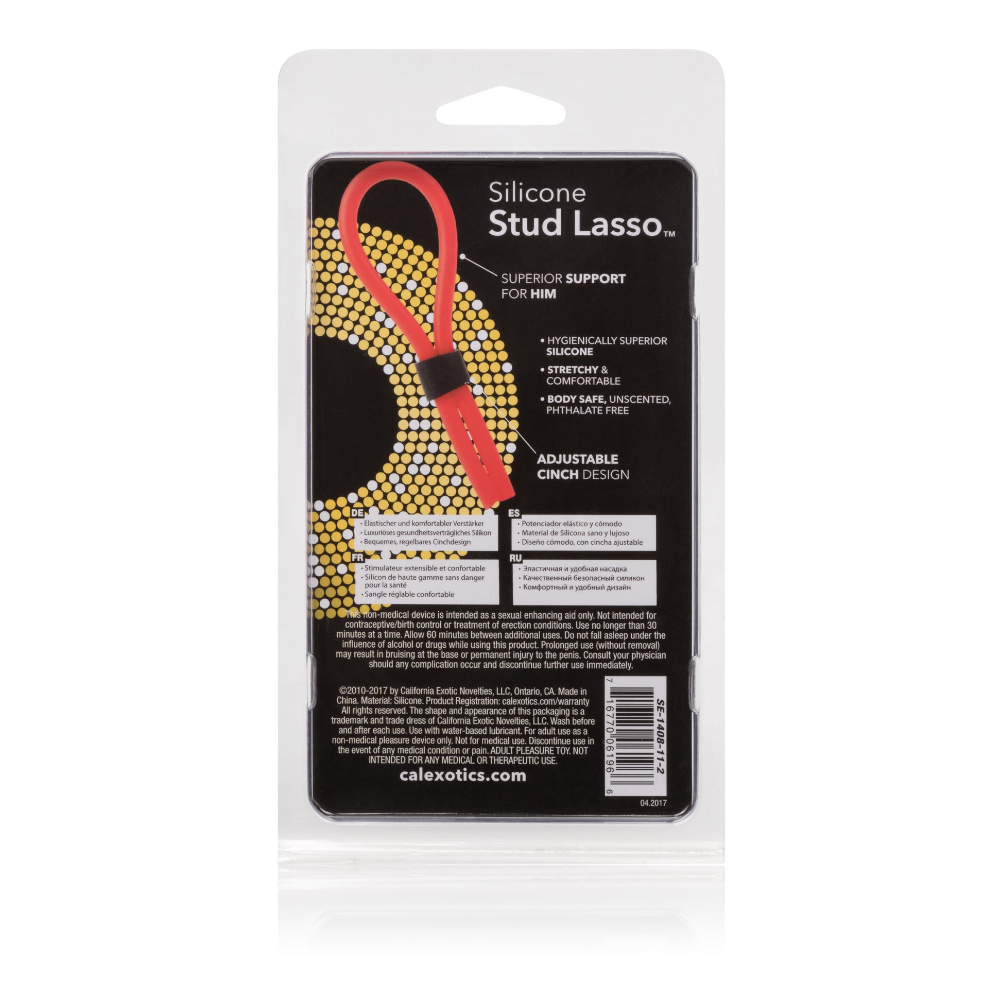 Silicone Stud Lasso - Red by CalExotics