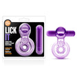 Play With Me - Lick It - Vibrating Double Strap Cockring - Purple by Blush