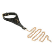 XR Brands Captivate Collar with Detachable Body Chain — Black - MS-AH671-BLK