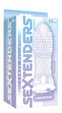 Icon Brands 9's Vibrating Sextender — Clear Nubbed Extender, 5-inch - ICB2508-2