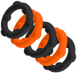 Oxballs Gearheads 5-Pack Spinner Rings - Orange & Black - OX-3203-OJBK