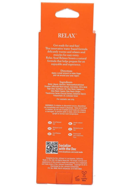 Relax - Anal Relaxer for Everyone - 2 Oz. - Boxed by Doc Johnson