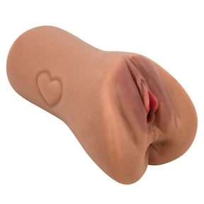 Pretty Love Elena Vagina-Shaped Masturbator — Brown, TPR (14.5 cm) - BM-009238N-1