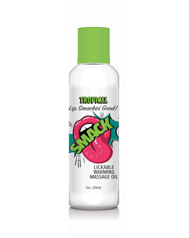 Little Genie Smack Warming Lickable Massage Oil — Tropical 2 oz - LG-BT410