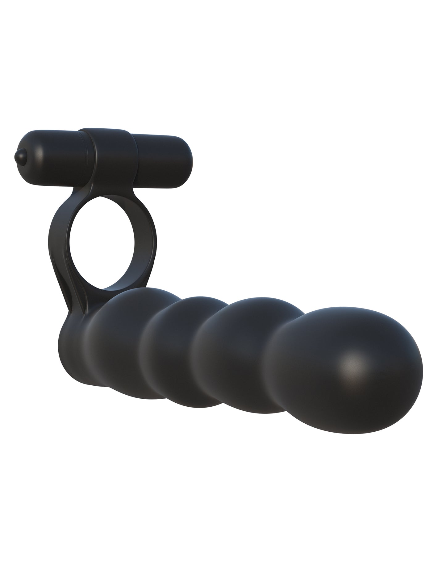 Fantasy C-Ringz Posable Partner Double Penetrator - Black by Pipedream