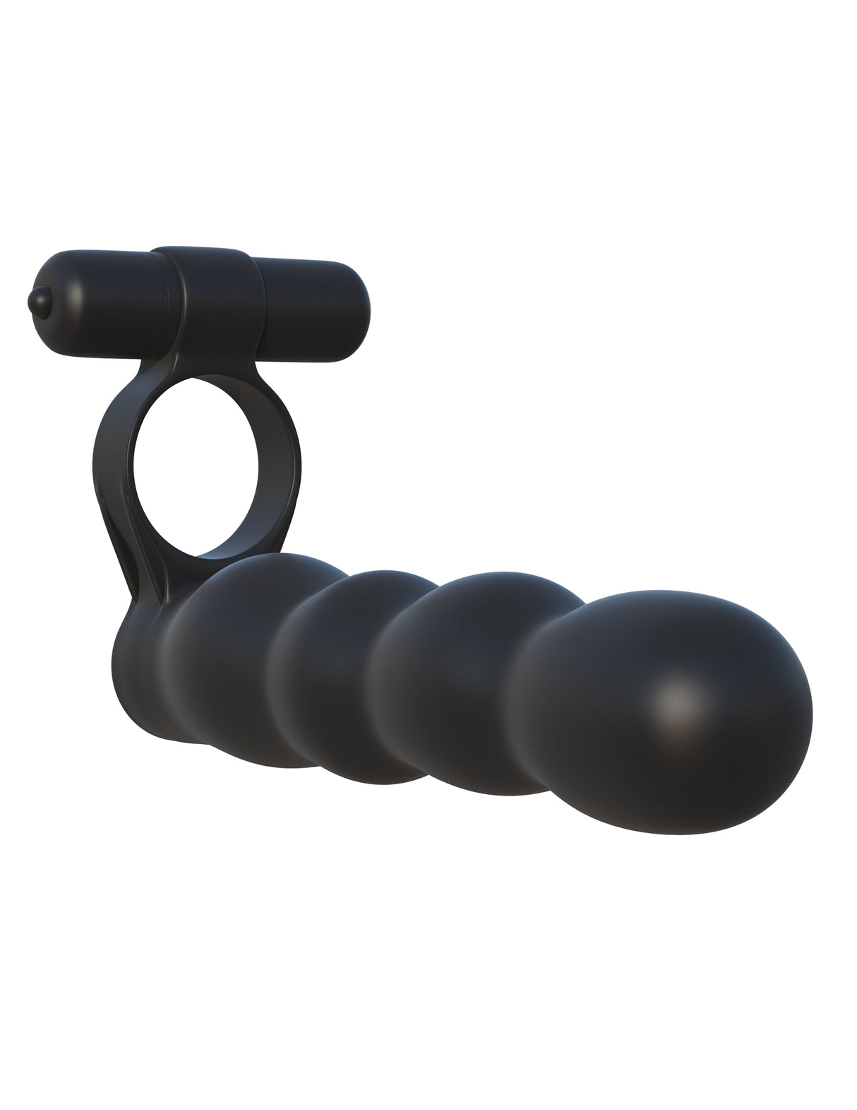 Pipedream Fantasy Posable Partner Double Penetrator C-Ring — Black - PD5930-23