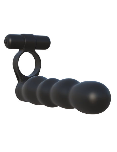 Pipedream Fantasy Posable Partner Double Penetrator C-Ring — Black - PD5930-23