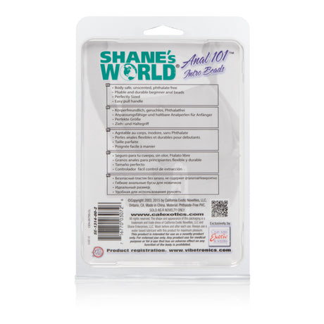 Anal 101 Intro Beads - Clear by CalExotics