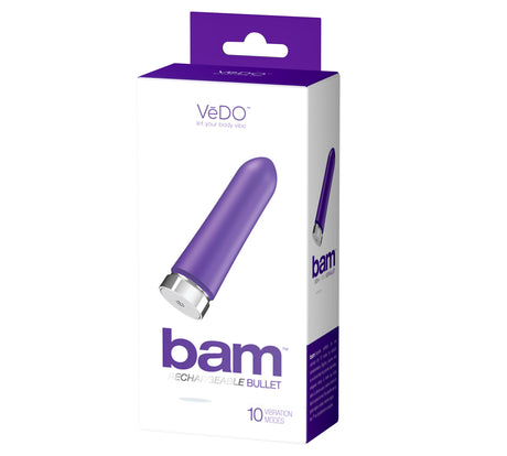 VeDO Bam Rechargeable Bullet Vibrator — Indigo - VI-F0303