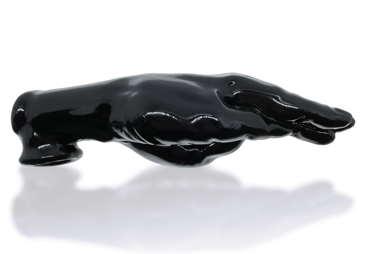 Oxballs Hand Job Cocksheath — Night Black, 10.5 in x 3.5 in - OX-3000-NGT