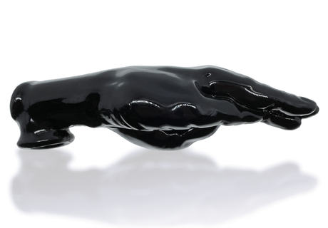 Oxballs Hand Job Cocksheath — Night Black, 10.5 in x 3.5 in - OX-3000-NGT