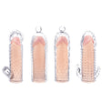 Nasstoys Magic Soft & Stretchy Tickler Sleeves — Clear 4-Pack - NW3228