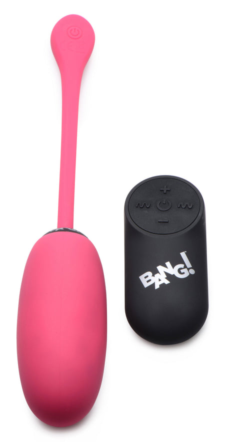 XR Brands Plush Egg Vibrator with Remote — Pink - BNG-AG590-PNK