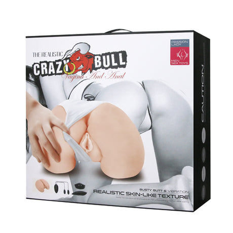 Pretty Love Realistic Skin-Like Vagina & Anal Masturbator with Vibration - BM-009023Z-1
