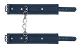Sportsheets Signature Twilight Tease Ankle Cuffs — Blue, Cashmere-Touch Silicone - SS68105