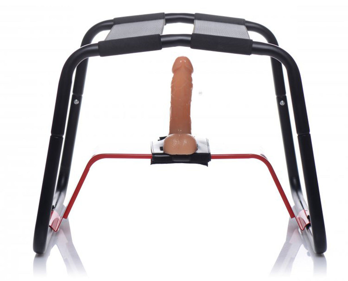 XR Brands Bangin Bench Extreme Sex Stool with Strap-On Harness - LB-AF228