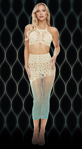 Lapdance Green Goddess 2-Piece Set — Mint Green (OS) - X-LC130