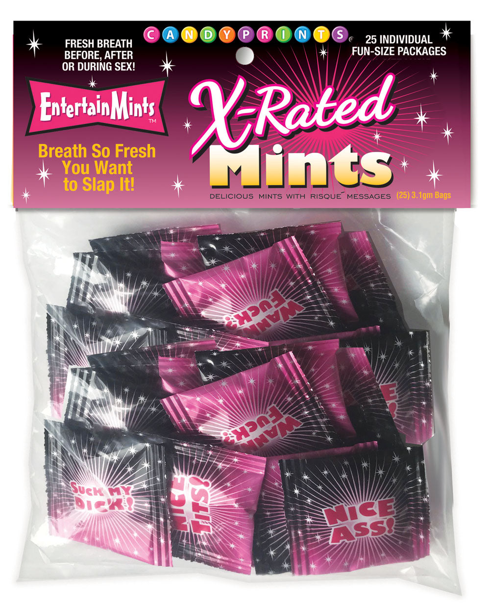Little Genie X-Rated Mints — 25 Fun-Size Packs - CP-901