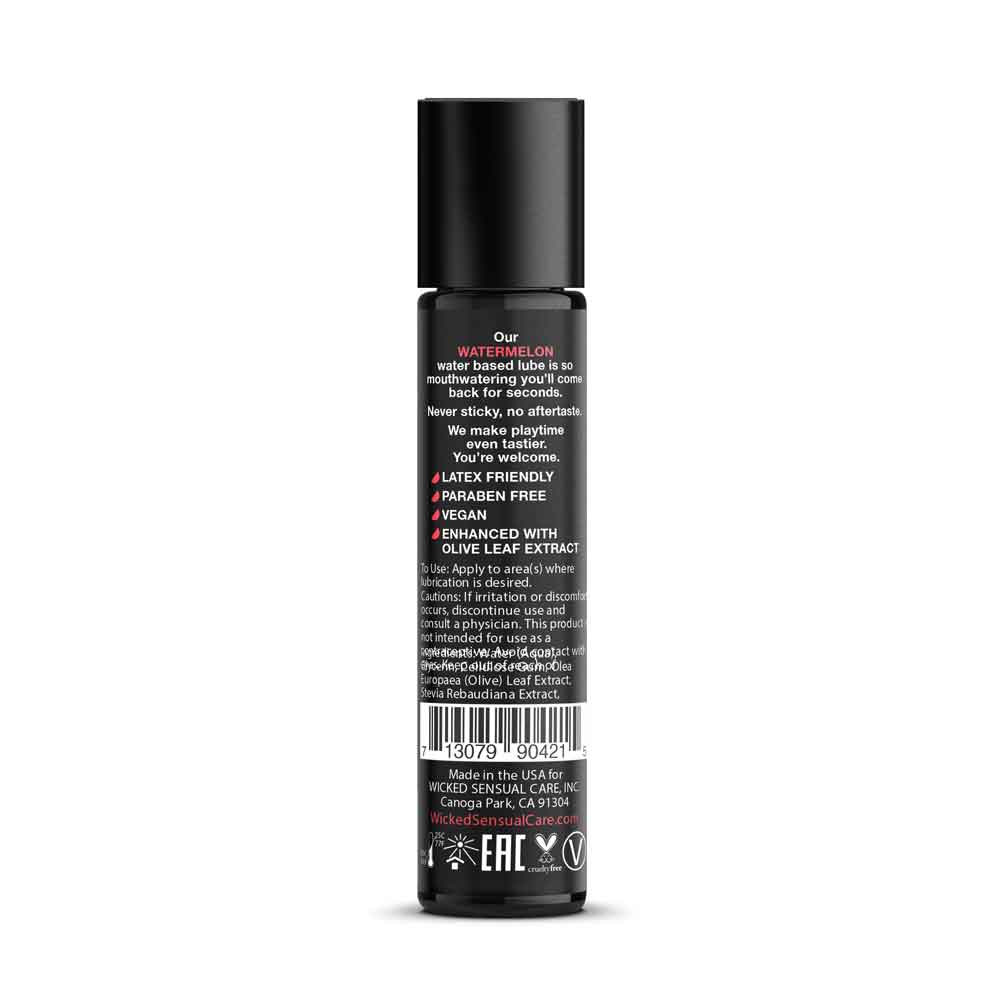 Wicked Sensual Care Watermelon Water-Based Intimate Lubricant, 1 fl. oz. - WS-90421