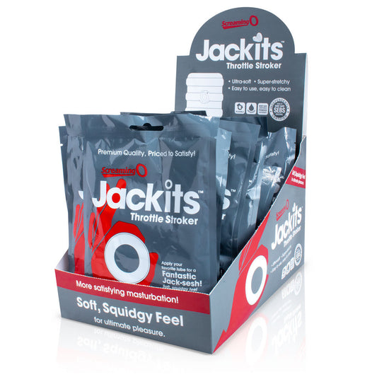 Screaming O Jackits Throttle Stroker — 12 Count Display - JTS-C-110D
