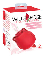 Icon Brands Wild Rose Clitoral Stimulator — Red - IC1701
