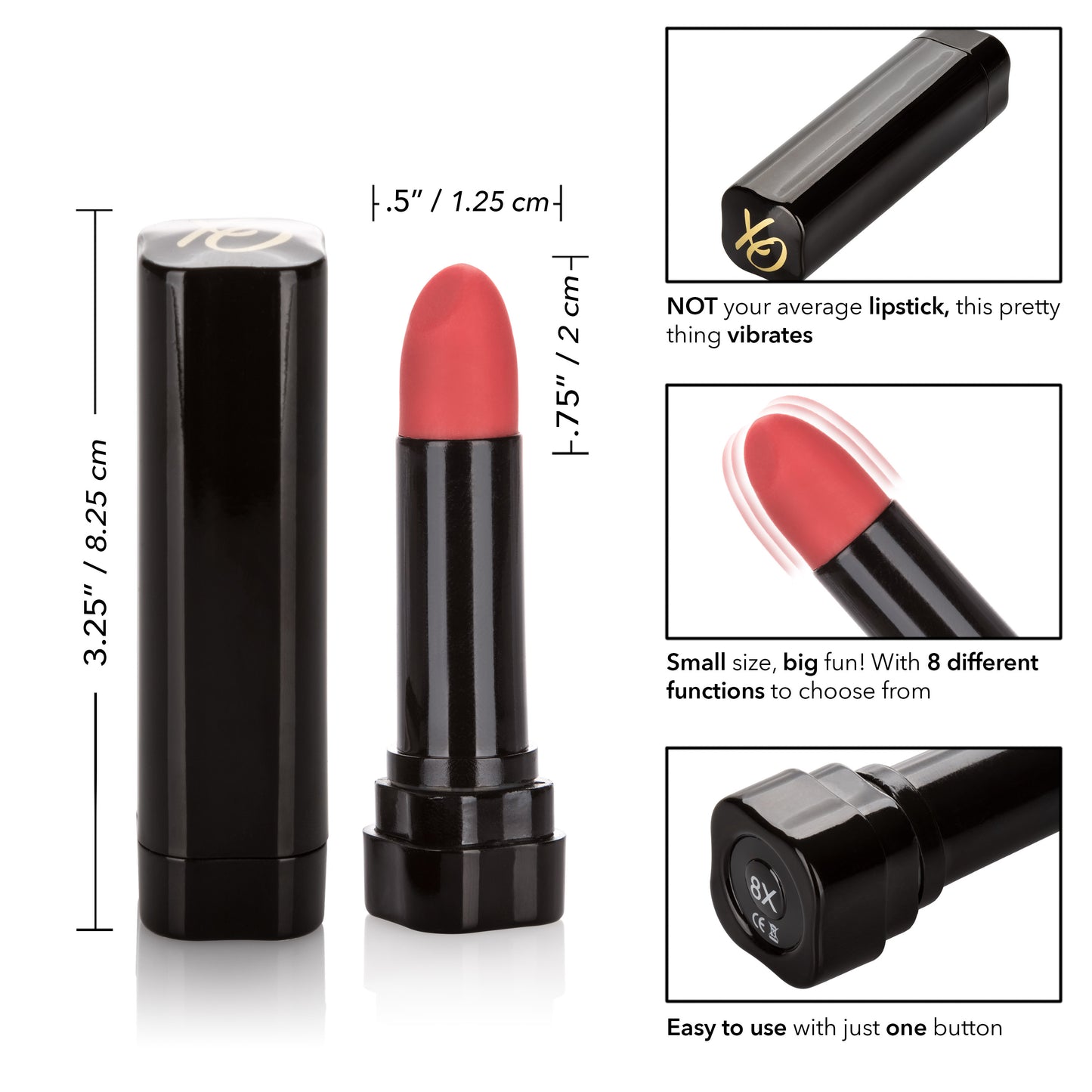 Hide and Play Lipstick - Red by CalExotics