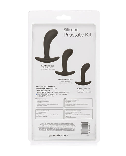 Silicone Anal Training Prostate Kit - Black by CalExotics Anal Toys