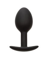 Weighted Silicone Anal Plug - Black by CalExotics Anal Toys