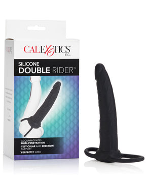 Double Rider Silicone - Black by CalExotics Anal Toys