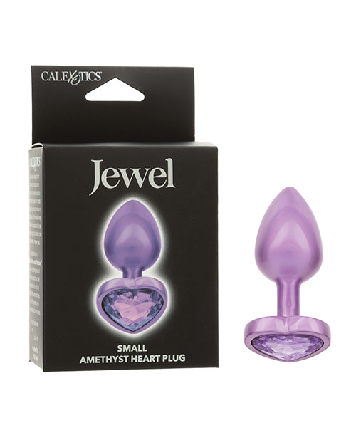 Jewel Amethyst Heart Butt Plug - Small, Purple by Jewel