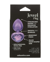 Jewel Amethyst Heart Butt Plug — Small, Purple
