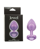 Jewel Amethyst Heart Butt Plug - Large, Purple by Jewel