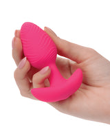 Cheeky Glow in the Dark Vibrating Butt Plug - Pink by Cheeky