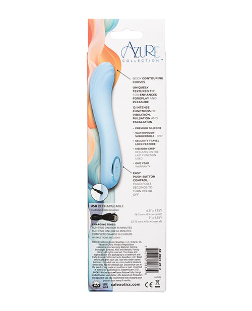 Azure Collection Contoured G Vibrator - Blue by Azure