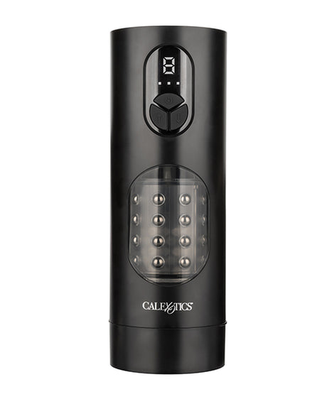 Bionic Beaded Power Stroker — Rotating Beads, Black