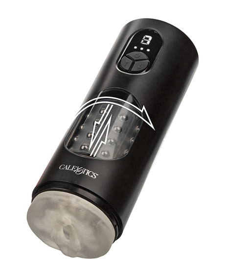 Bionic Beaded Power Stroker — Rotating Beads, Black