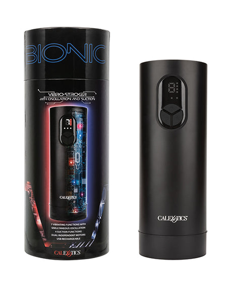 Bionic Vibro Stroker w/Oscillation & Suction - Black by Bionic